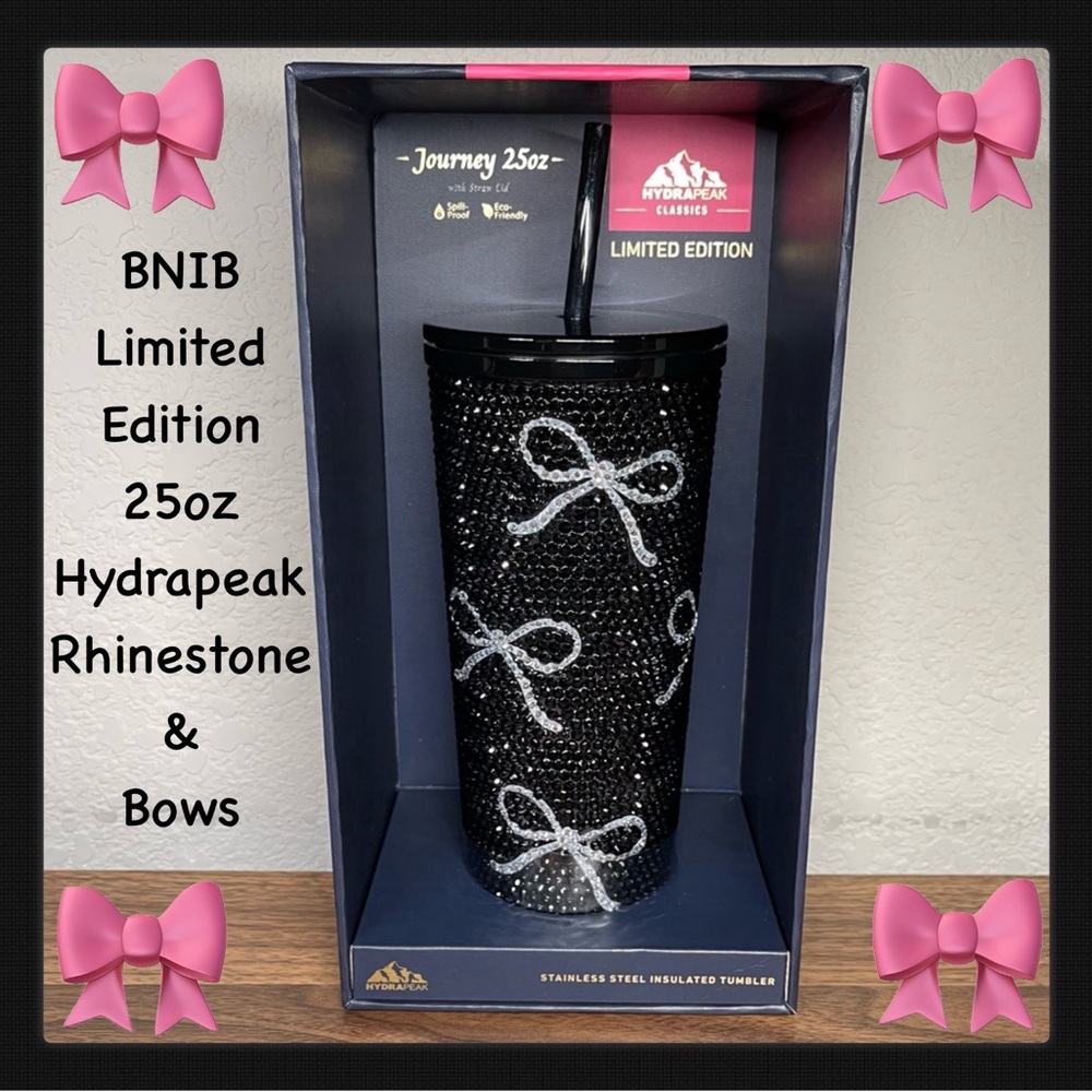 BNIB 25oz Hydrapeak Rhinestone Bow Tumbler
